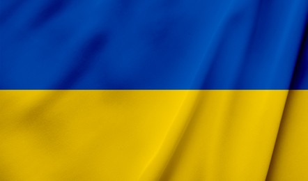 Image of One flag of Ukraine. National country symbol