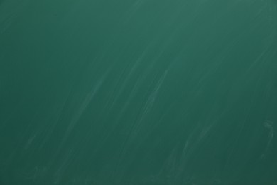 Dirty green chalkboard as background. School equipment