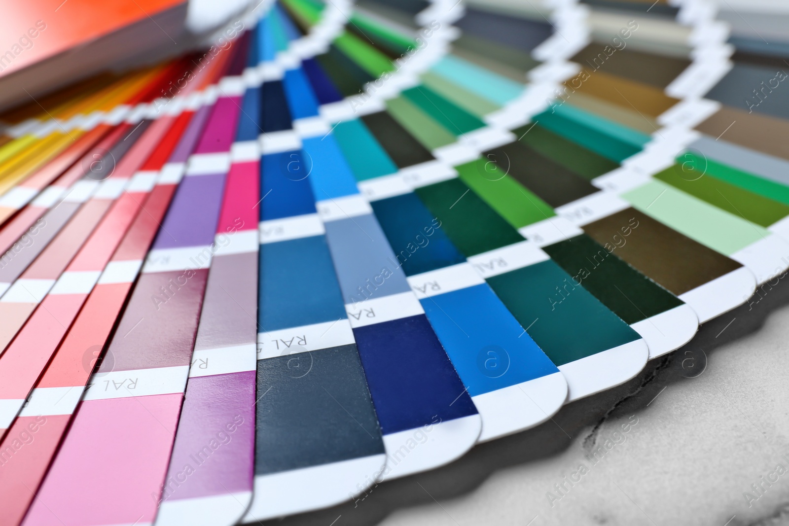 Photo of Color palette samples, closeup