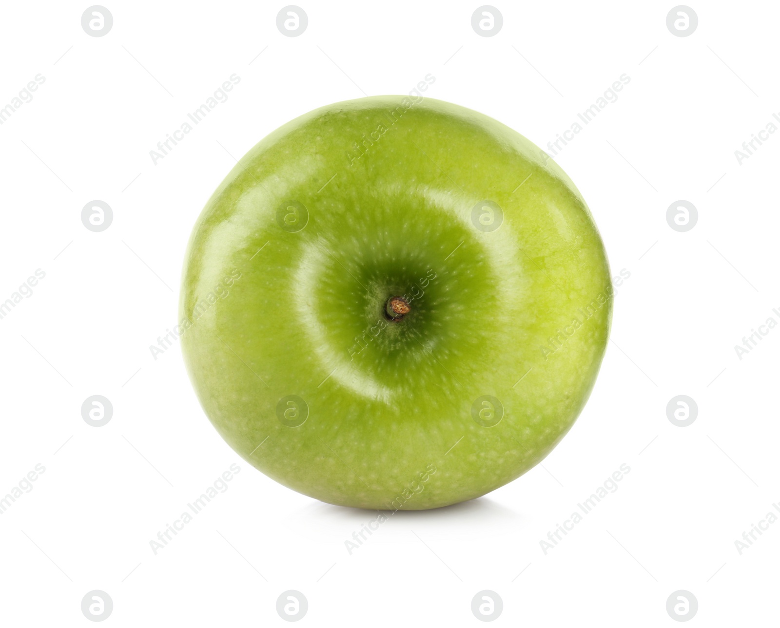 Photo of Fresh juicy green apple isolated on white