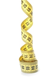 Photo of Tape measure on white background