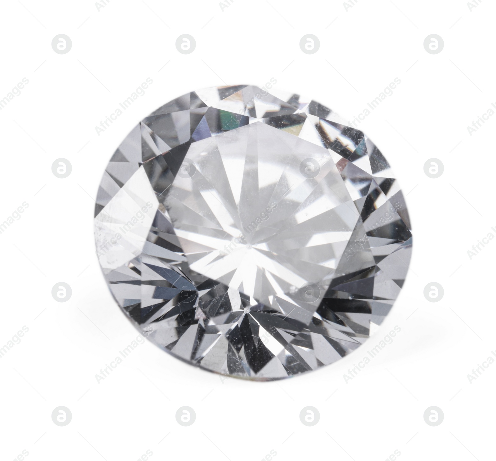 Photo of One beautiful shiny diamond isolated on white