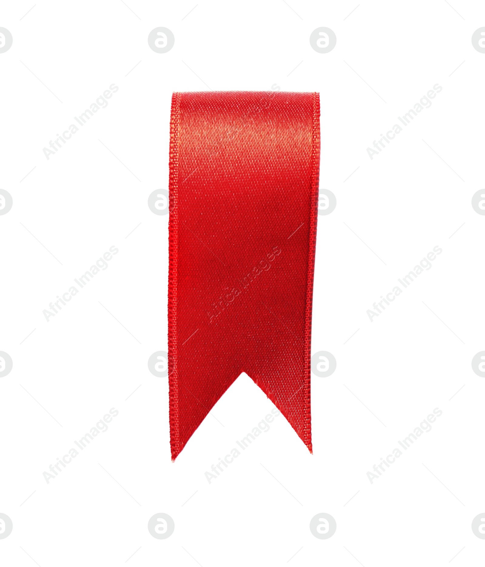 Photo of Beautiful satin ribbon on white background. Decor element