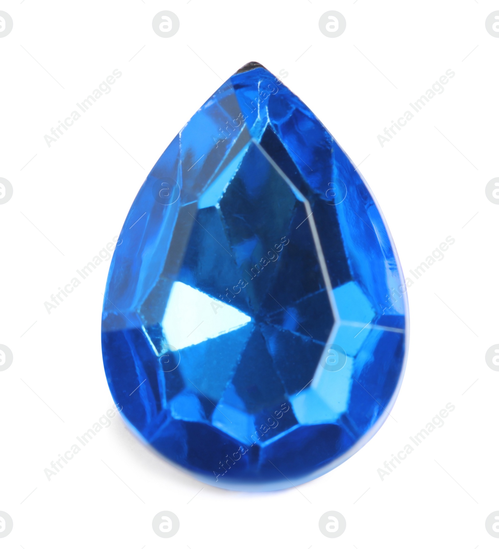 Photo of Beautiful gemstone for jewelry on white background