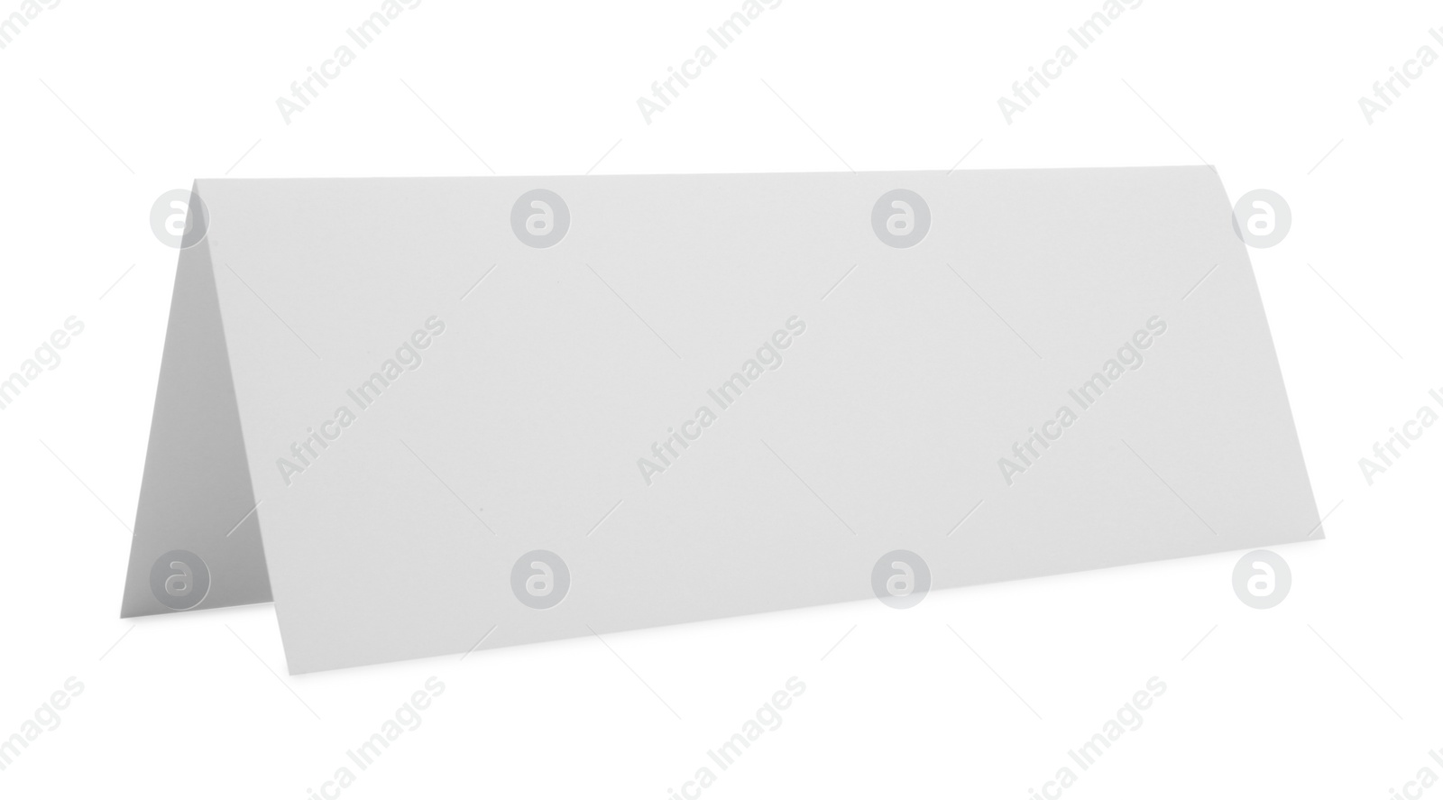 Photo of Blank paper brochure isolated on white. Mockup for design