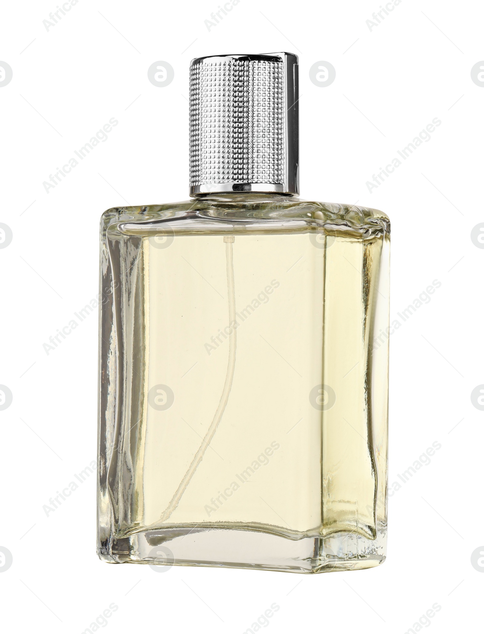 Photo of Luxury perfume in bottle isolated on white