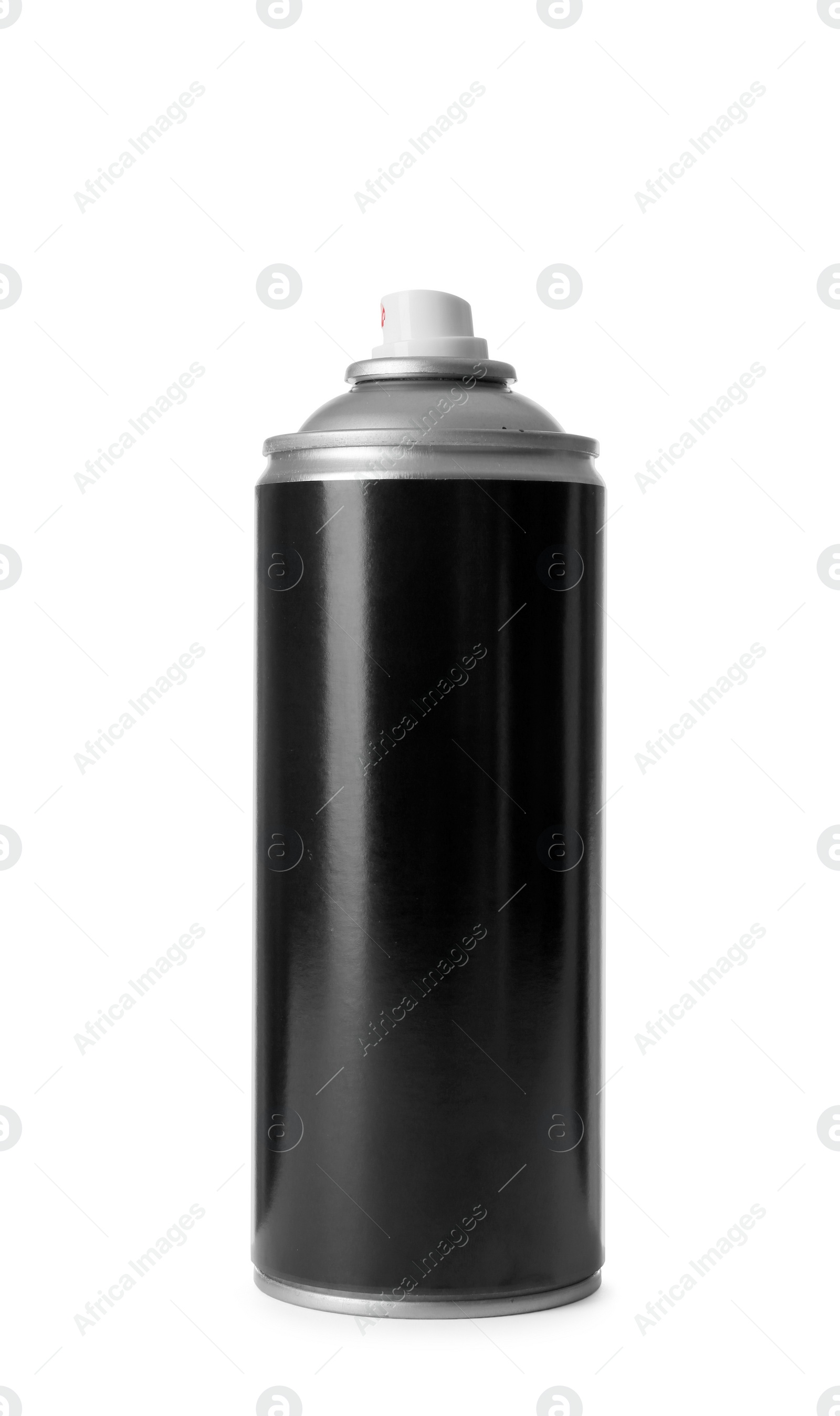 Photo of Can of spray paint on white background