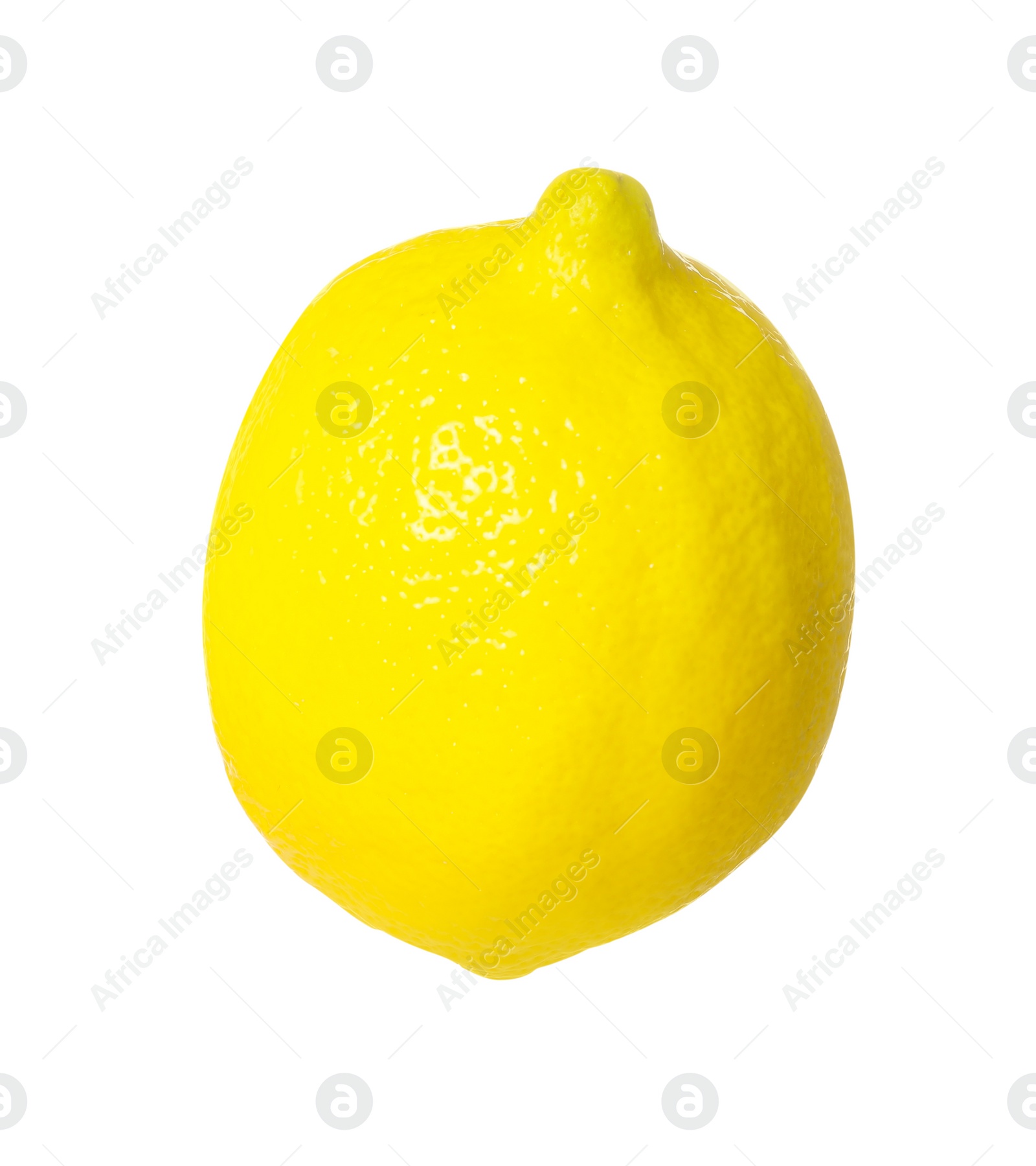 Photo of Fresh ripe whole lemon isolated on white