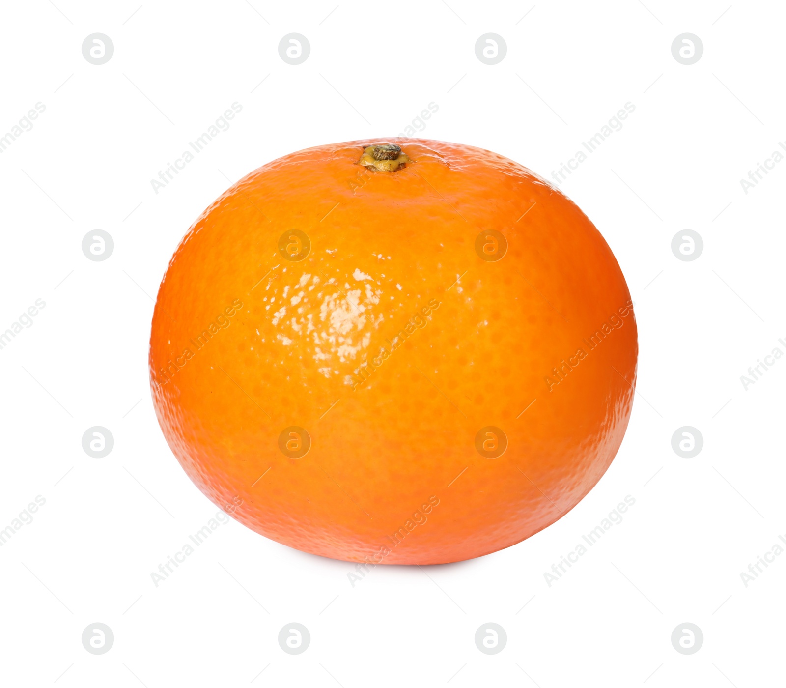 Photo of Fresh ripe juicy tangerine isolated on white