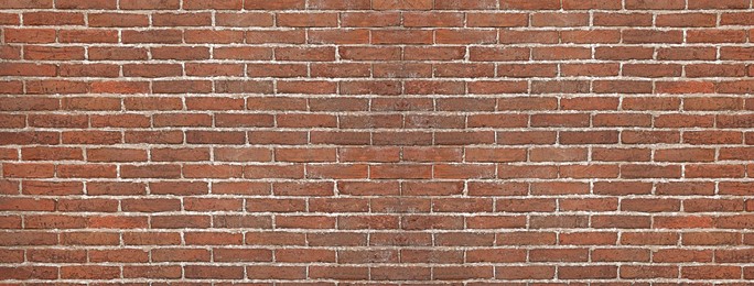 Image of Old brick wall as background. Banner design