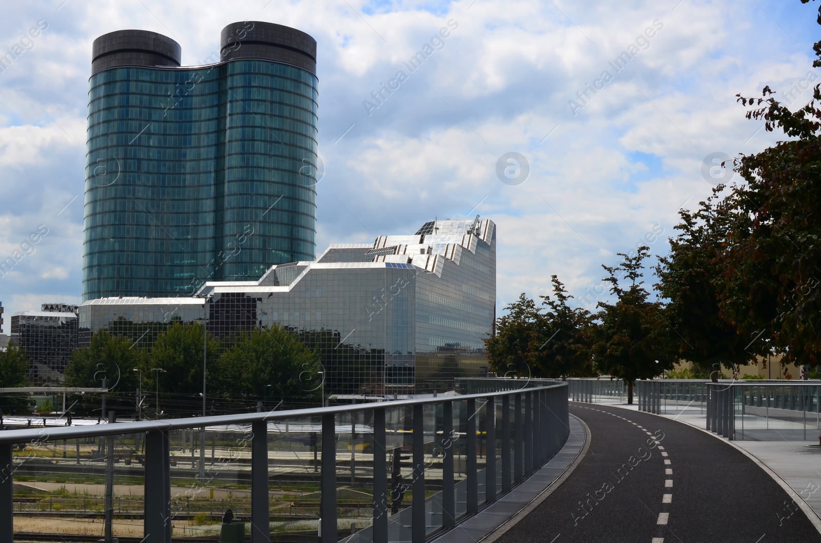 Photo of View of beautiful modern buildings in city