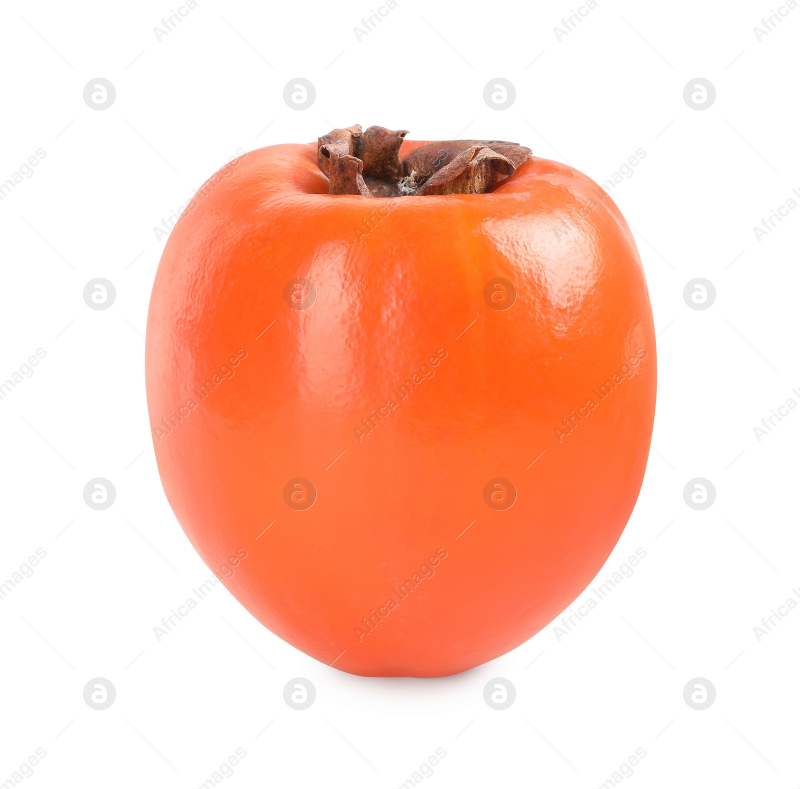 Photo of Delicious ripe juicy persimmon isolated on white