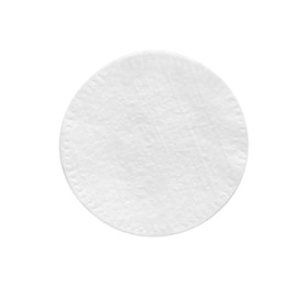 Photo of Soft clean cotton pad isolated on white, top view