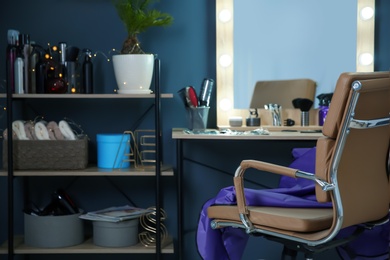 Photo of Hairdresser's workplace in salon