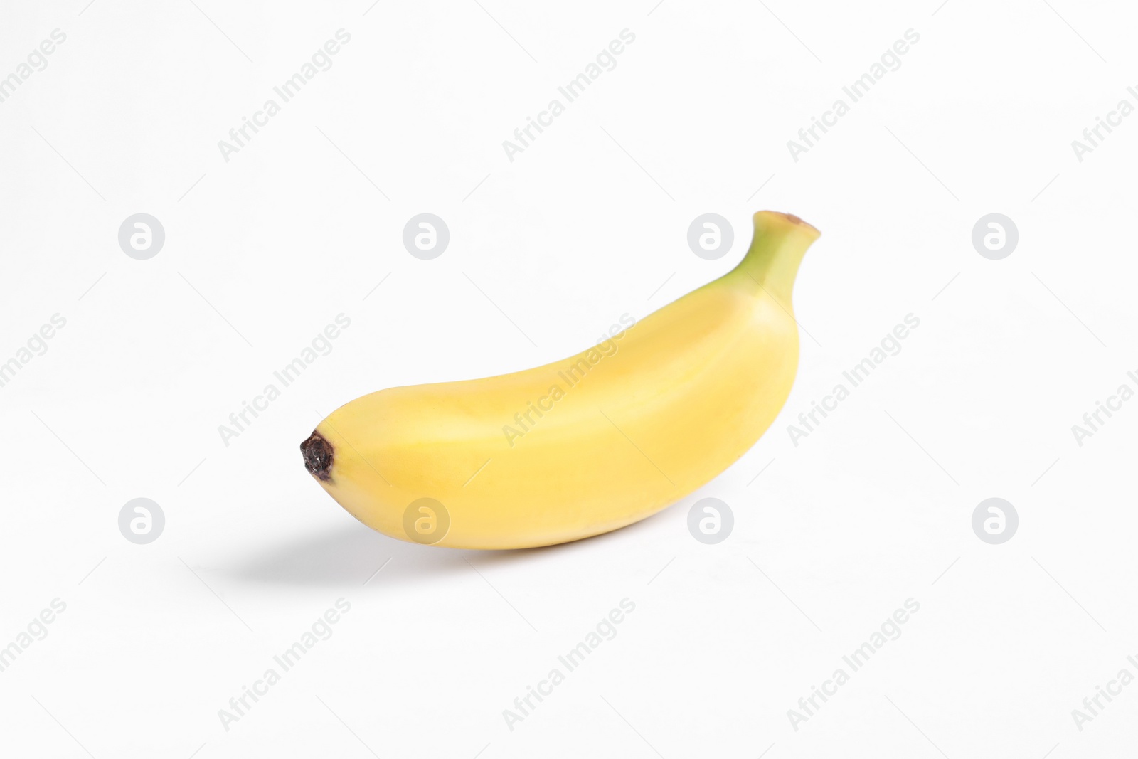 Photo of One sweet ripe baby banana isolated on white