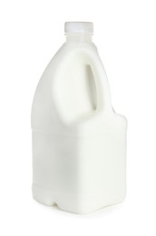Photo of Gallon bottle of milk isolated on white