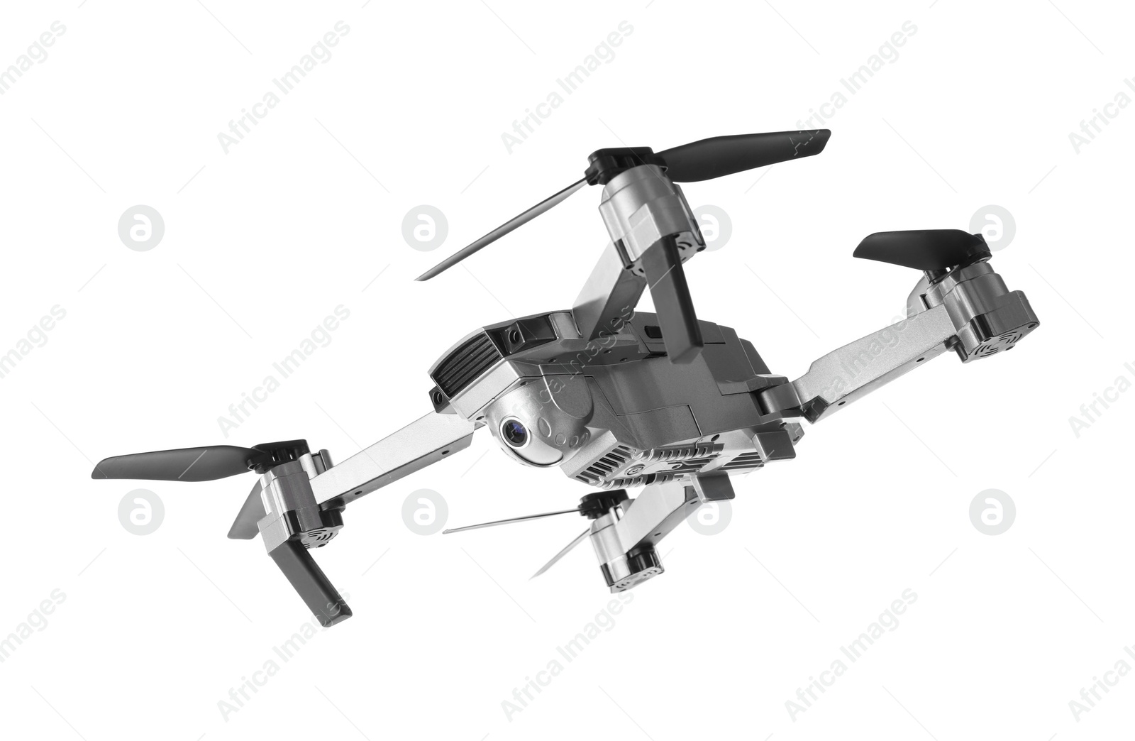 Photo of Modern drone with camera isolated on white