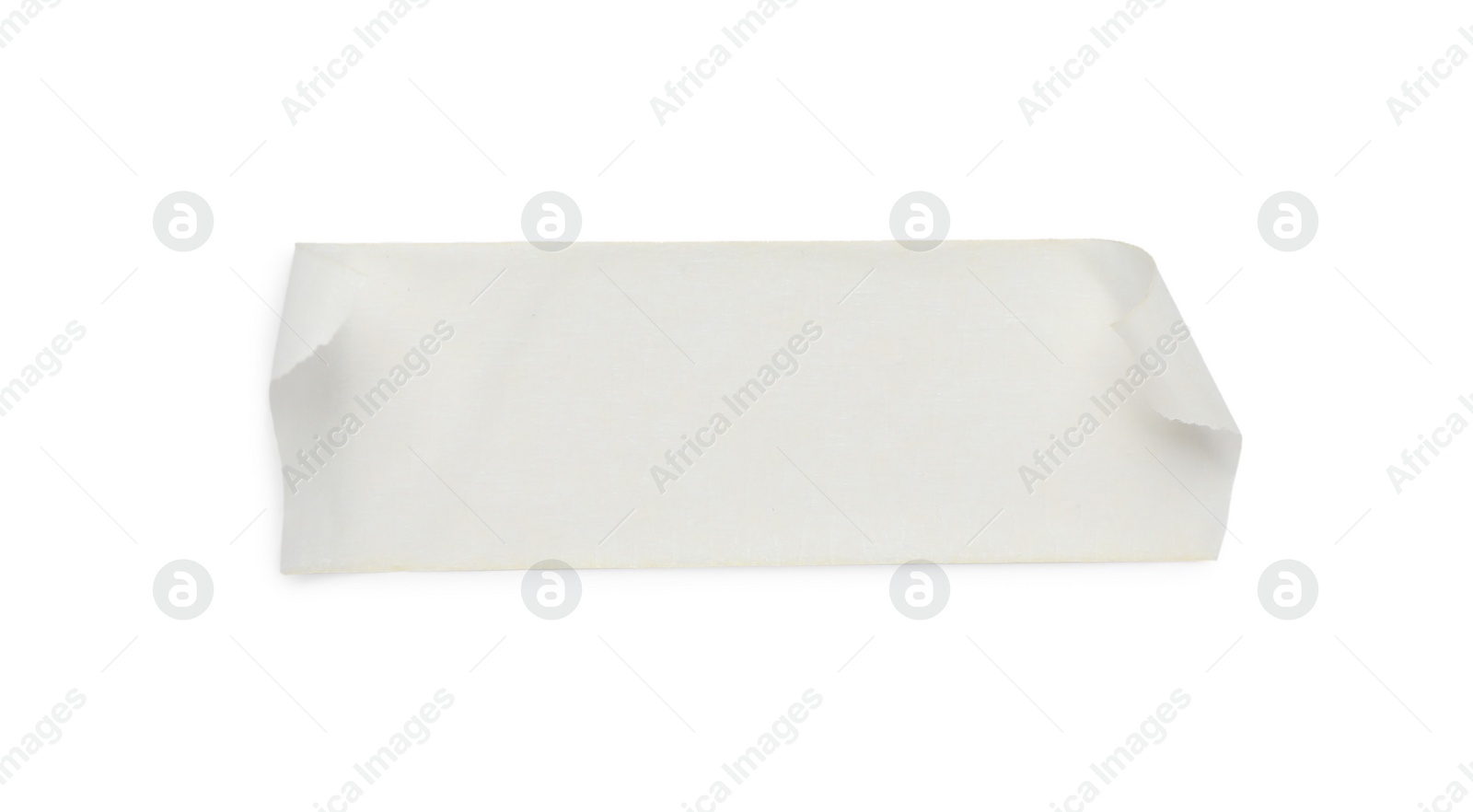 Photo of Piece of masking adhesive tape isolated on white, top view