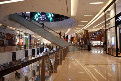 Photo of DUBAI, UNITED ARAB EMIRATES - NOVEMBER 03, 2018: Luxury modern shopping mall