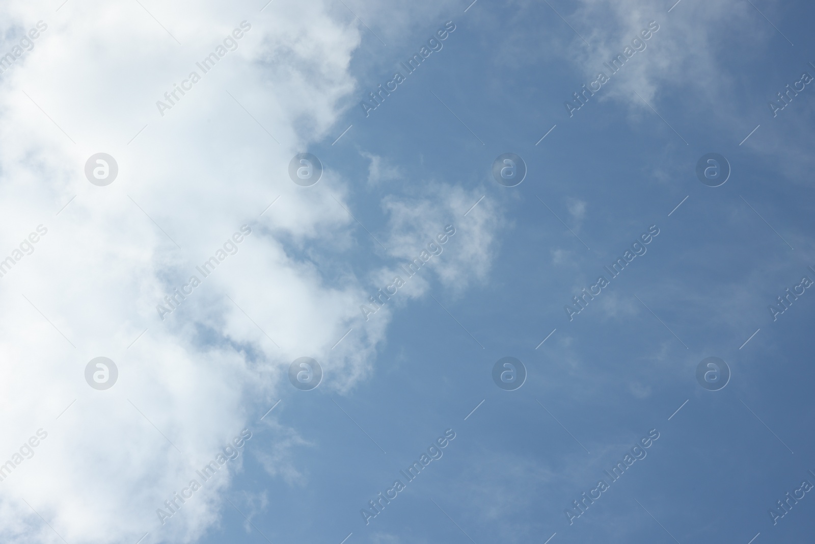 Photo of Picturesque view of beautiful blue sky with fluffy clouds