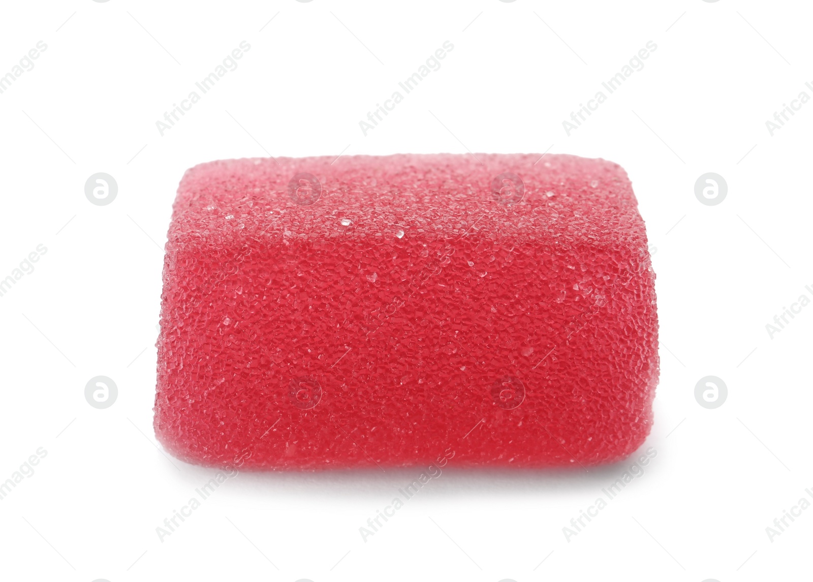 Photo of Bright delicious jelly candy on white background