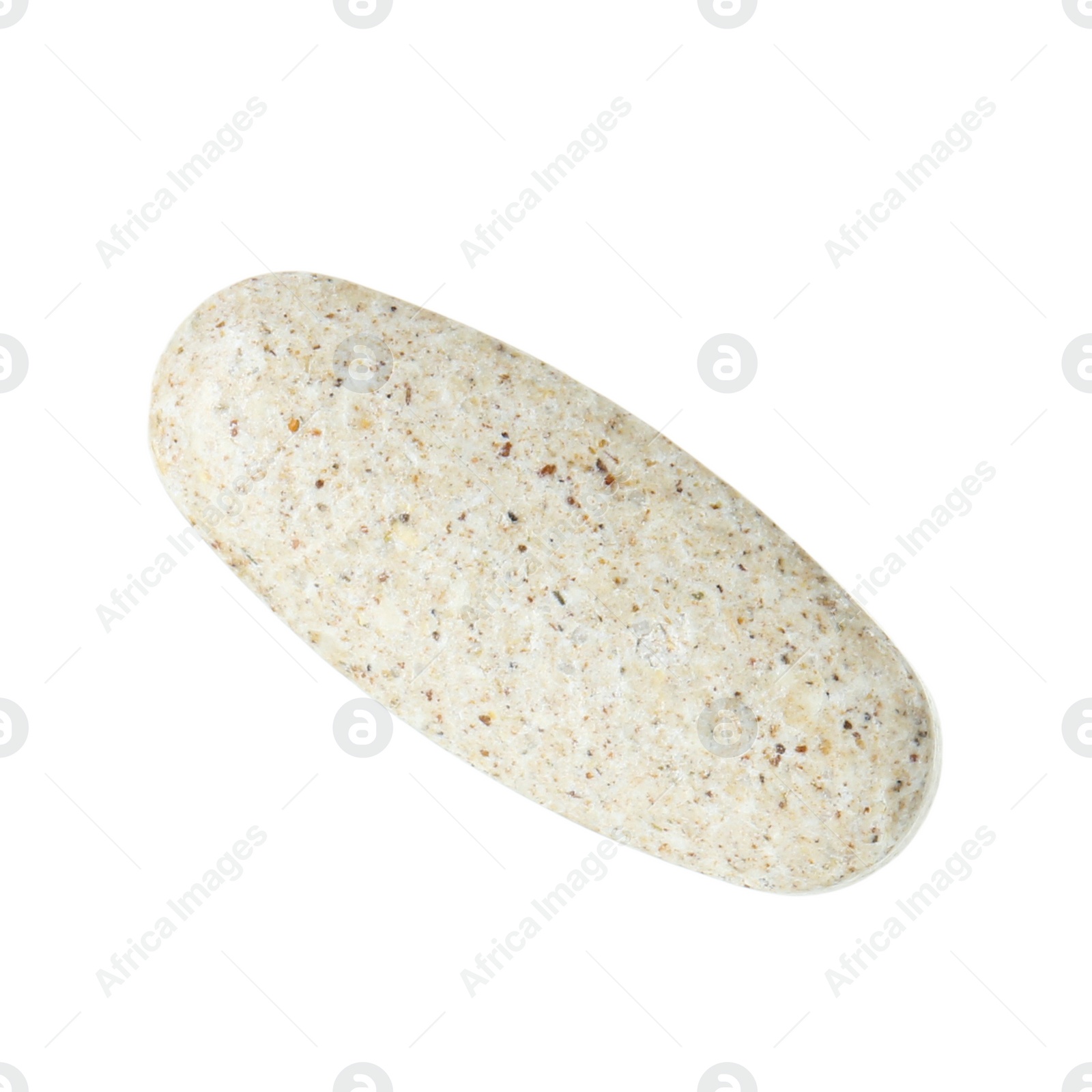 Photo of One vitamin pill isolated on white. Health supplement