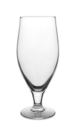 Elegant clean empty cocktail glass isolated on white