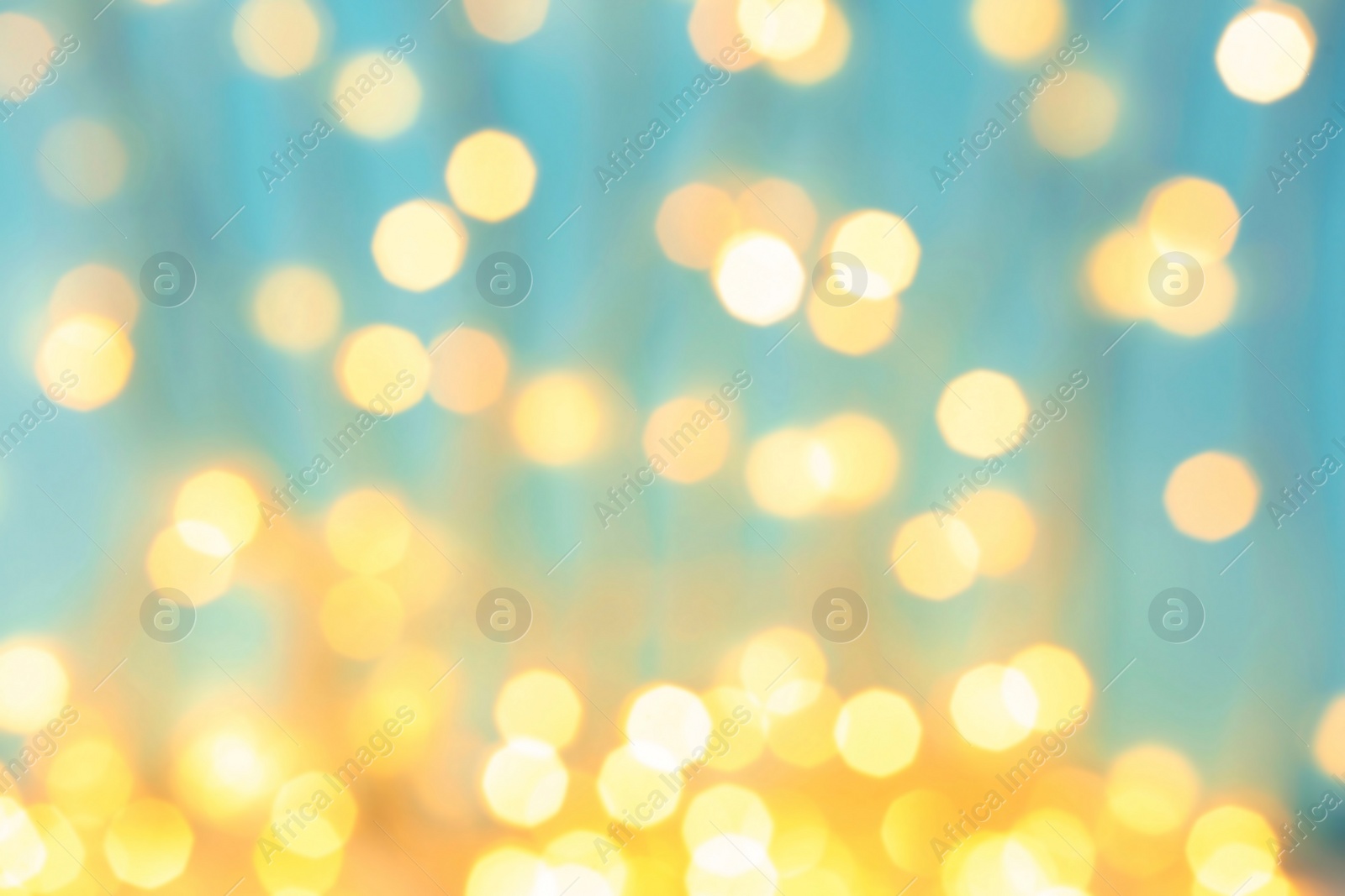 Photo of Blurred view of beautiful Christmas lights. Festive background