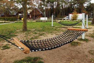 Photo of Recreation area with hammocks for rent outdoors. Real estate