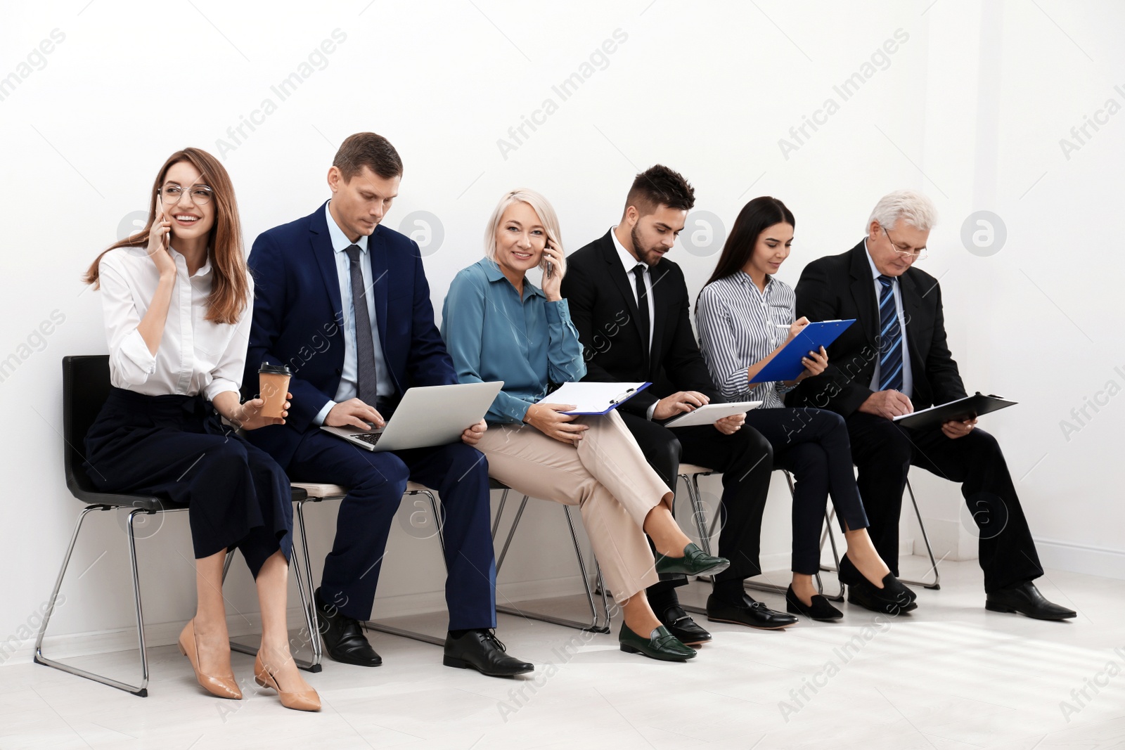 Photo of People waiting for job interview in office