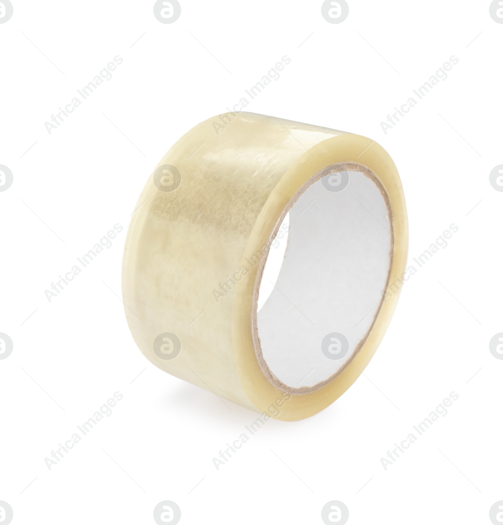 Photo of Roll of adhesive tape isolated on white