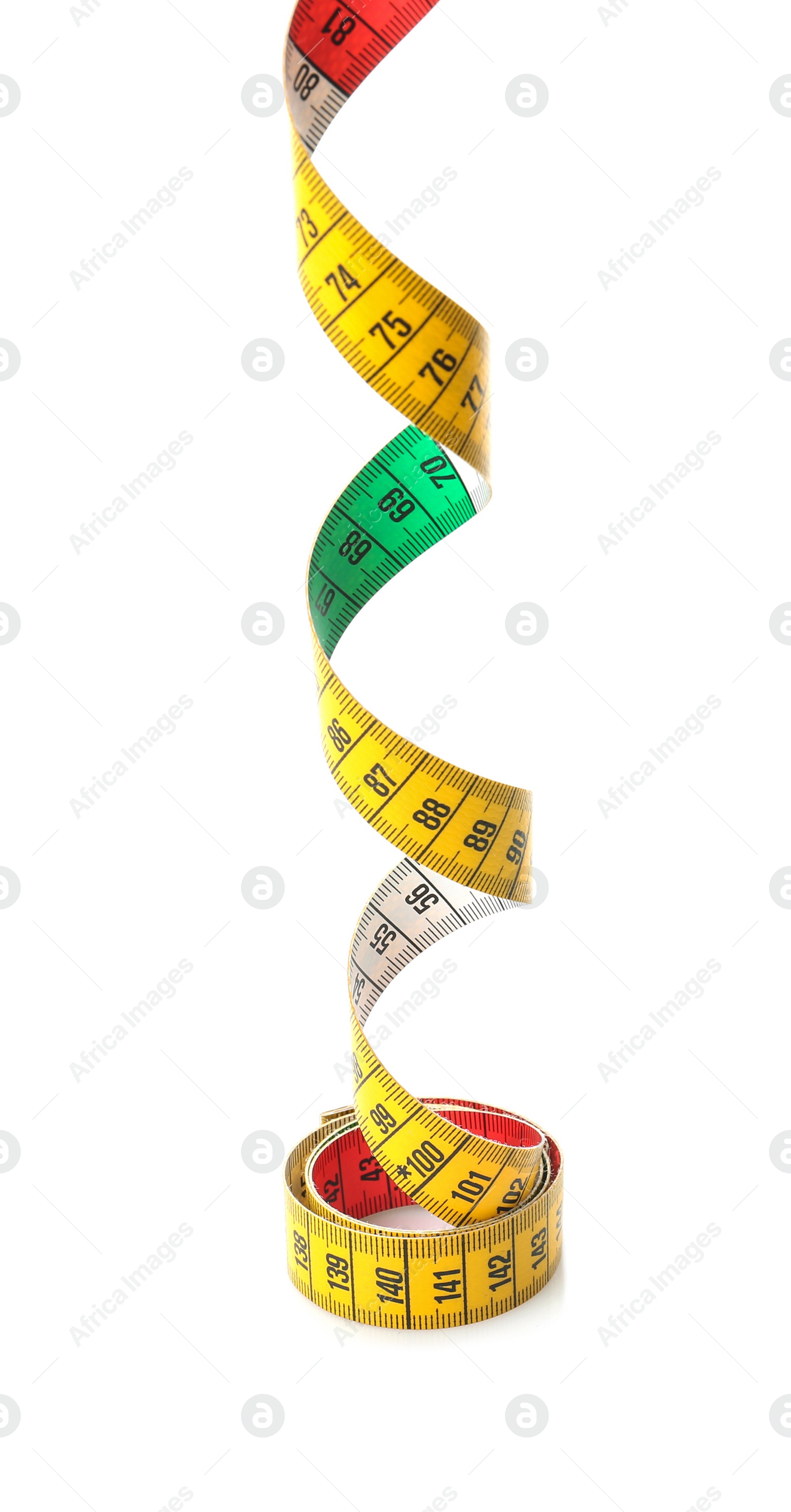 Photo of Tape measure on white background