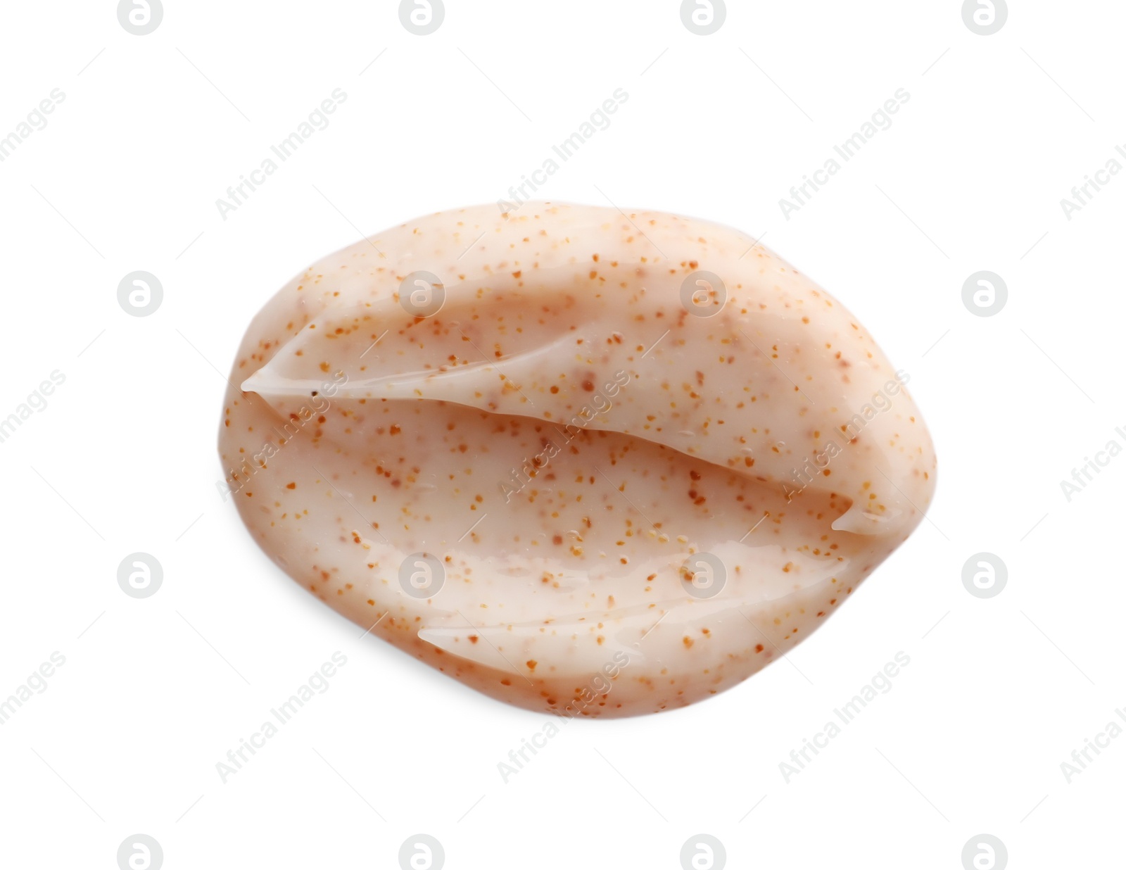 Photo of Sample of scrub isolated on white, top view