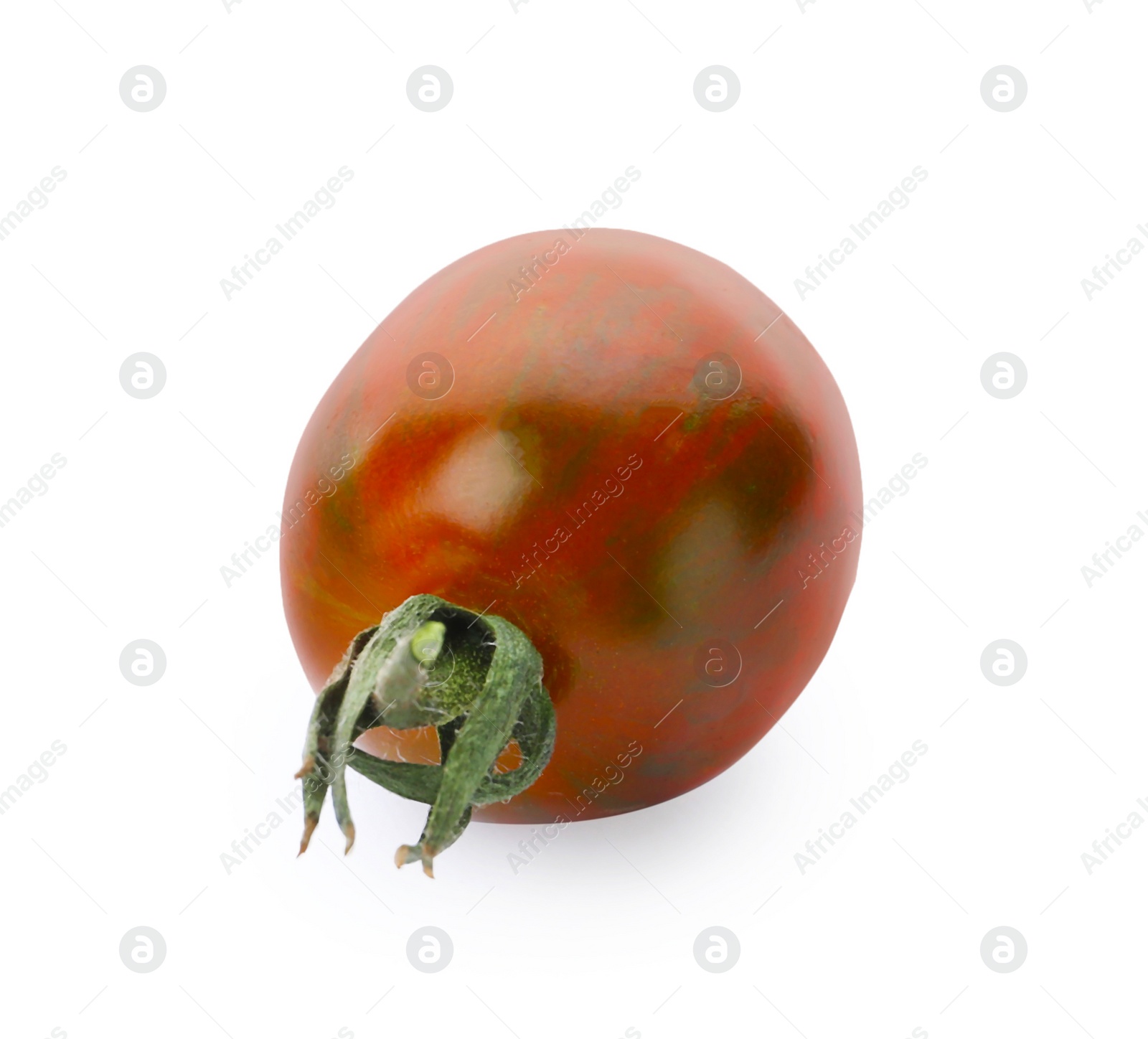 Photo of Fresh red grape tomato on white background