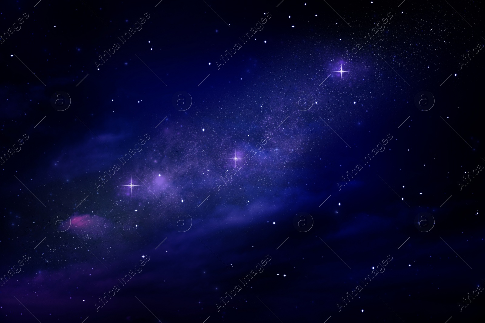 Image of Shiny galaxy and stars in celestial cosmos