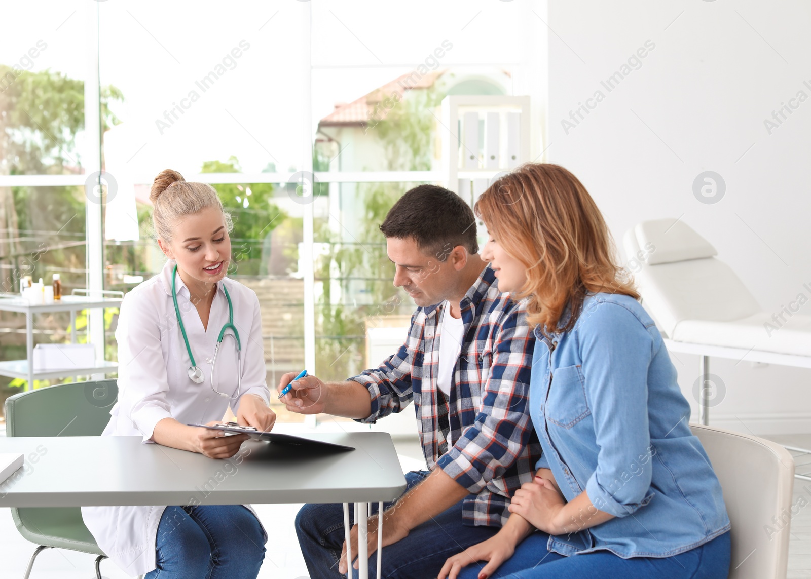 Photo of Patient consultation at doctor's office in hospital