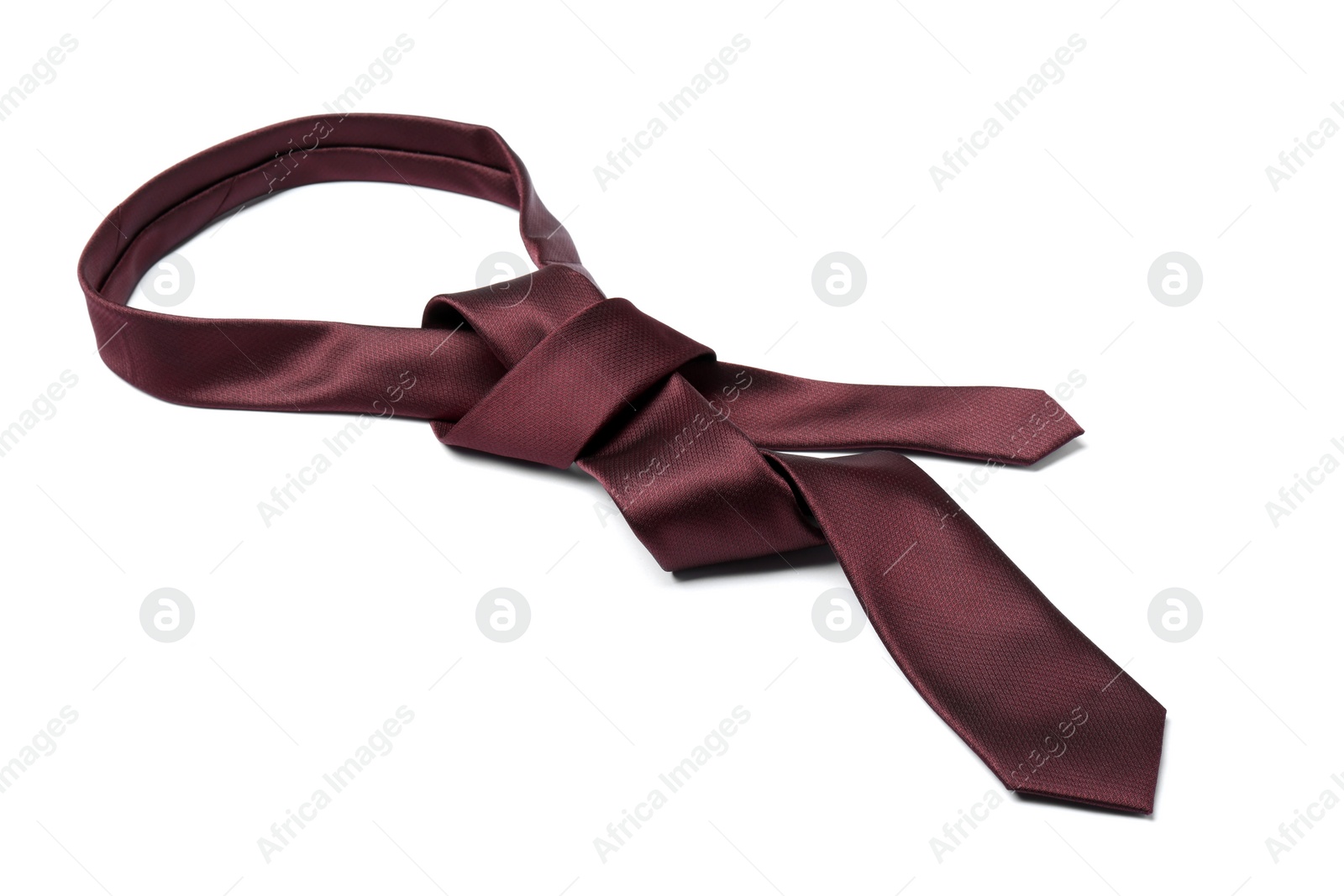 Photo of Stylish color male necktie isolated on white