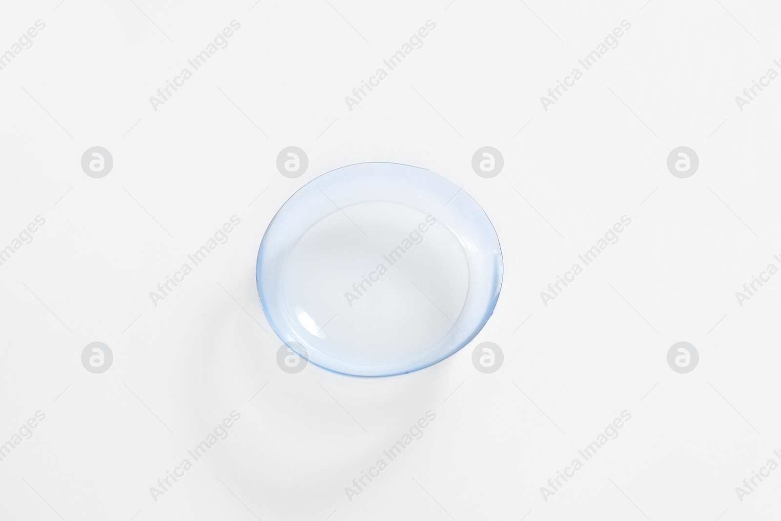 Photo of Contact lens on white background