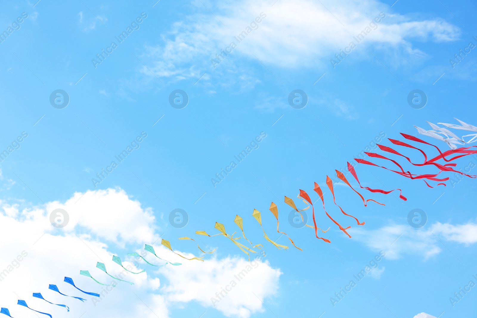 Photo of Beautiful kites drifting in blue sky