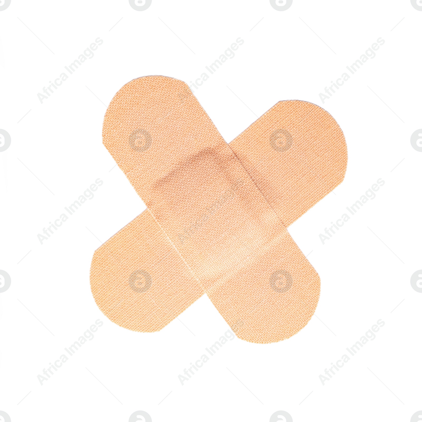 Medical sticking plasters isolated on white. First aid item Photo of Medical sticking plasters isolated on white. First aid item