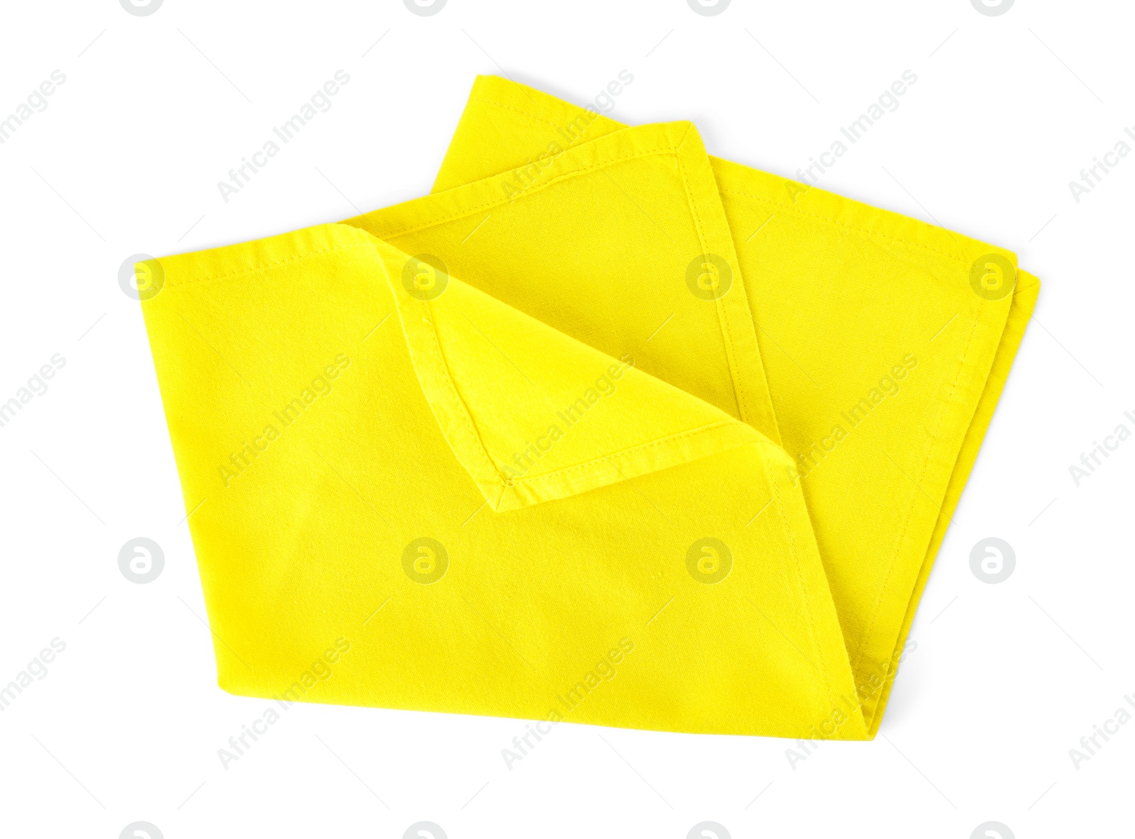 Photo of Fabric napkin for table setting on white background