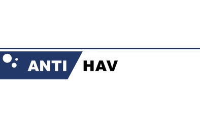 Illustration of Text Anti - HAV on white background, illustration