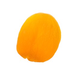 Photo of Tasty apricot isolated on white. Dried fruit