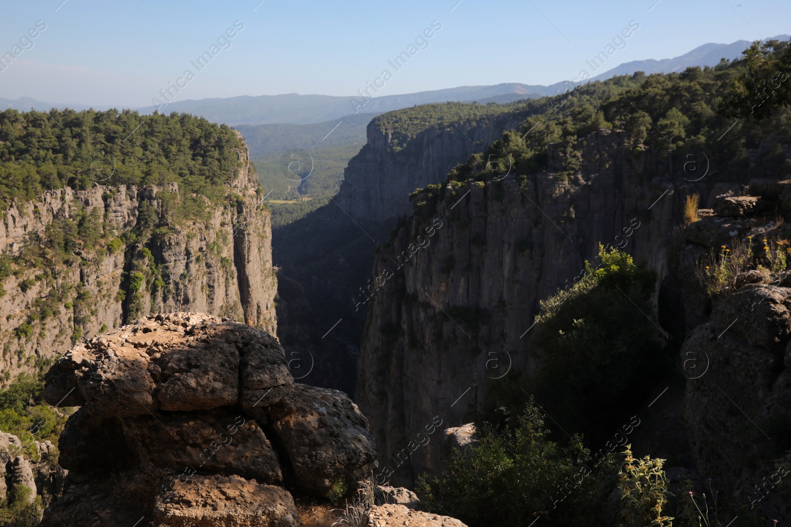 Photo of Beautiful landscape with canyon on sunny day