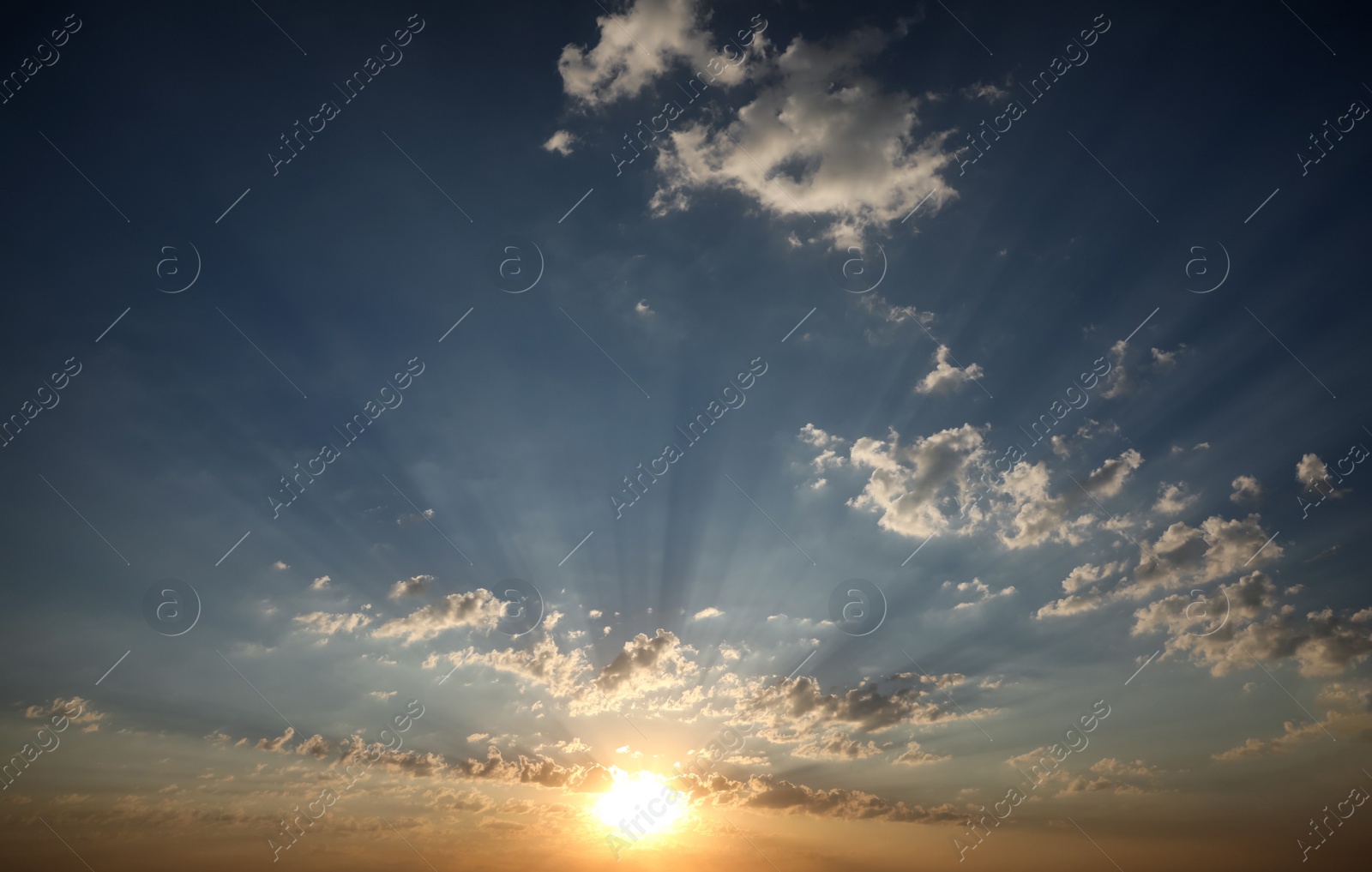 Photo of Picturesque view of beautiful sunrise. Morning sky