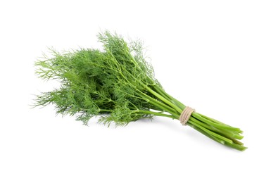 Bunch of fresh dill isolated on white