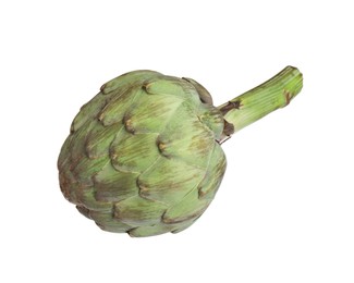 Photo of Whole fresh raw artichoke isolated on white