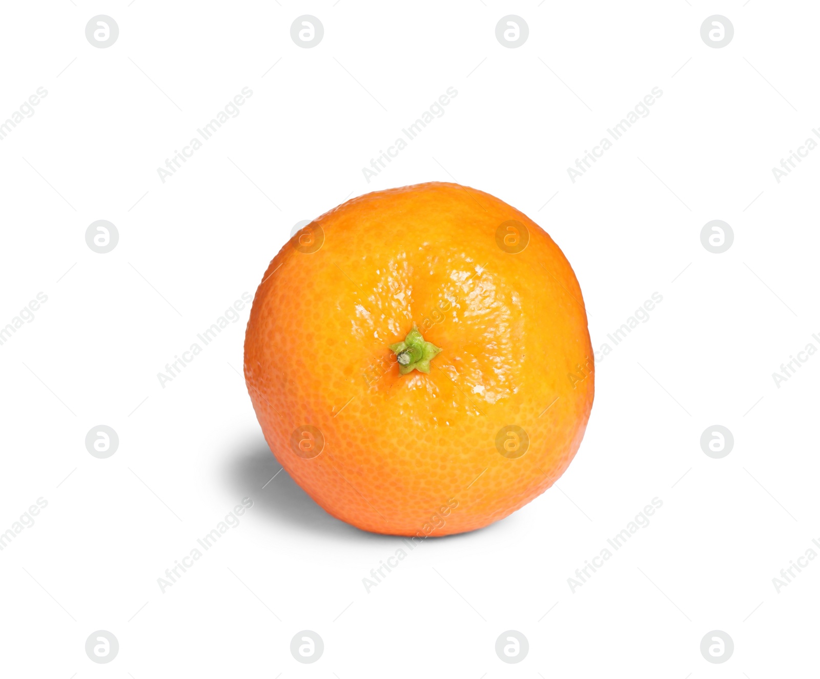 Photo of Fresh ripe juicy tangerine isolated on white