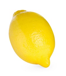 Fresh lemon isolated on white. Citrus fruit