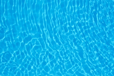 Image of Pure water with ripples in swimming pool